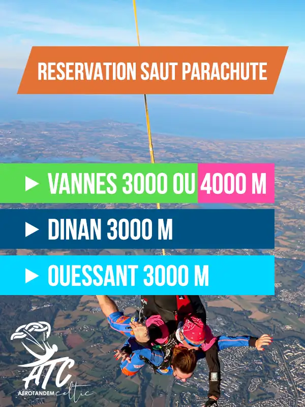 Réservation saut parachute Bretagne