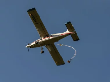 Largage depuis le pilatus
