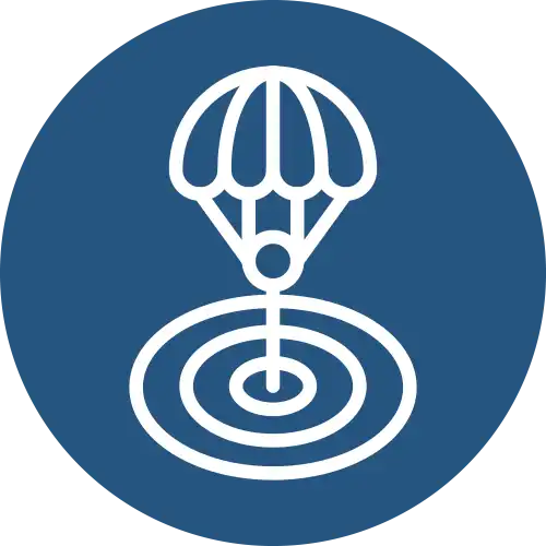 Icône atterrissage vol tandem