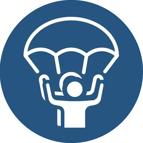 Vol parachute en tandem