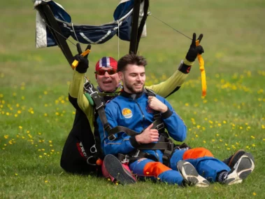 Atterrissage d'un tandem