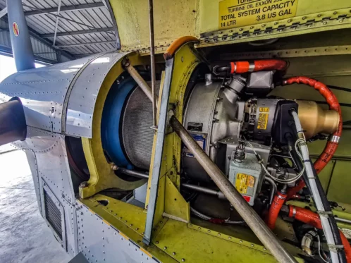 Le moteur du Pilatus prêt pour l'hivernage