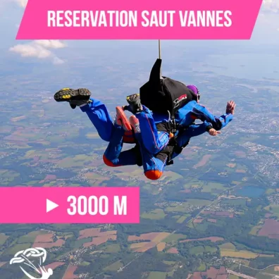 Saut en parachute Vannes - 3000m