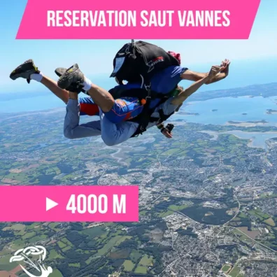 Saut en parachute Vannes - 4000m
