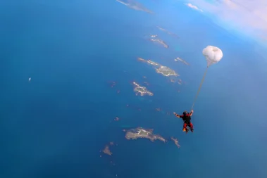 Chute libre à Ouessant près de Quimper