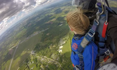 Vue de l'aérodrome de Vannes depuis le vol sous voile