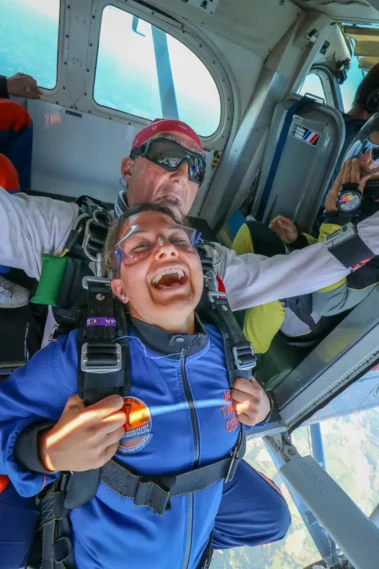 Mise en place à la porte de l'avion !