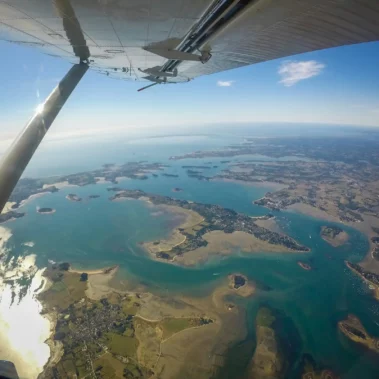 Magnifique vue de l'ïle aux Moines depuis l'avion